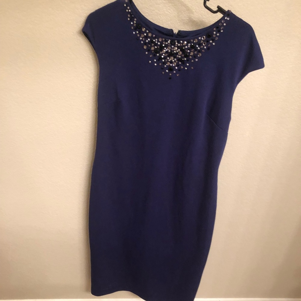 Maggy London blue midi dress from Nordstrom